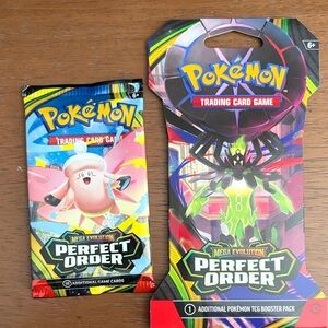 Pokemon Perfect Order Bundle - 1 Booster packs & 1 Sleeve